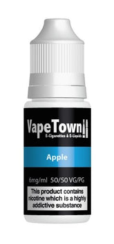 Apple E-Liquid 10ml 0mg available from the online vape shop Vape Town UK
